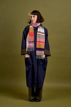 Load image into Gallery viewer, Wallace Sewell Striped Lambswool Scarf - Angus in Stawberry - PRE-ORDER
