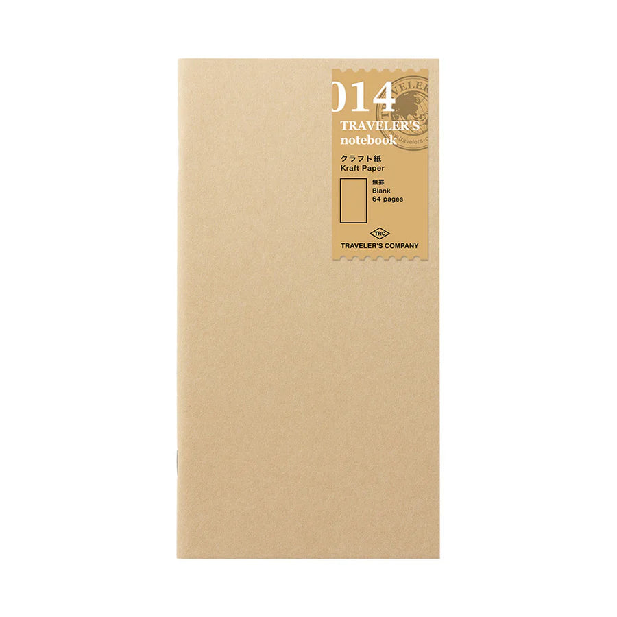 TRAVELER'S Company notebook refill 014 - Kraft Paper Notebook - Regular Size