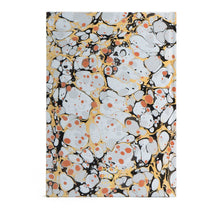Load image into Gallery viewer, COMING SOON! Marmor Paperie - A5 Hand Marbled Journal - Slate &amp; Metallics - Stone pattern
