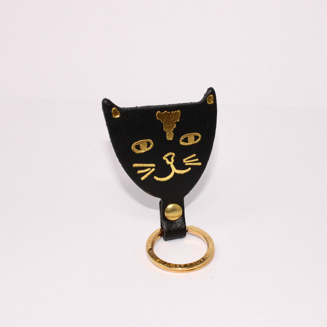 Cat Key Fob by Ark Colour Design - Black