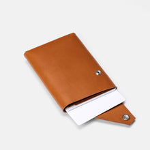 Load image into Gallery viewer, LEMUR Design Travel WALLET: Premium Vegetable Tan Leather in Caramel Brown
