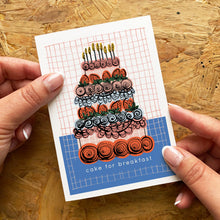 Load image into Gallery viewer, Aimee Mac Illustration - Cake for Breakfast Birthday Card
