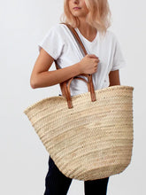 Load image into Gallery viewer, Woven Palm Leaf Parisienne Shopper Basket by Bohemia Design
