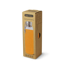 Load image into Gallery viewer, Leak Proof Glass Water Bottle with Protective Sleeve by Black + Blum: Almond

