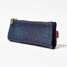 Load image into Gallery viewer, Bendy Pen &amp; Pencil Case by Luddite Japan in Okayama Denim.
