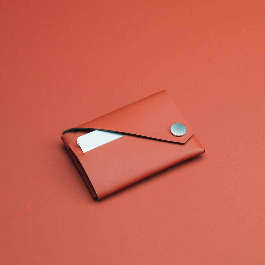 Lemur FOLD red recycled leather wallet