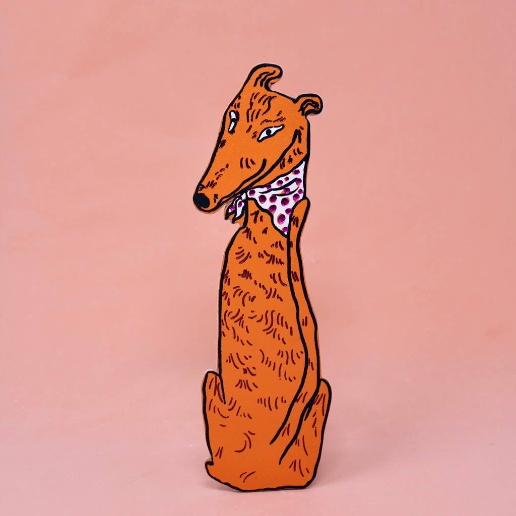 Dog Tails Bookmark by Ark Colour Design - Orange