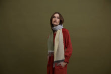 Load image into Gallery viewer, Wallace Sewell Chatham scarf in Zest. 100% Merino Wool - Made in England

