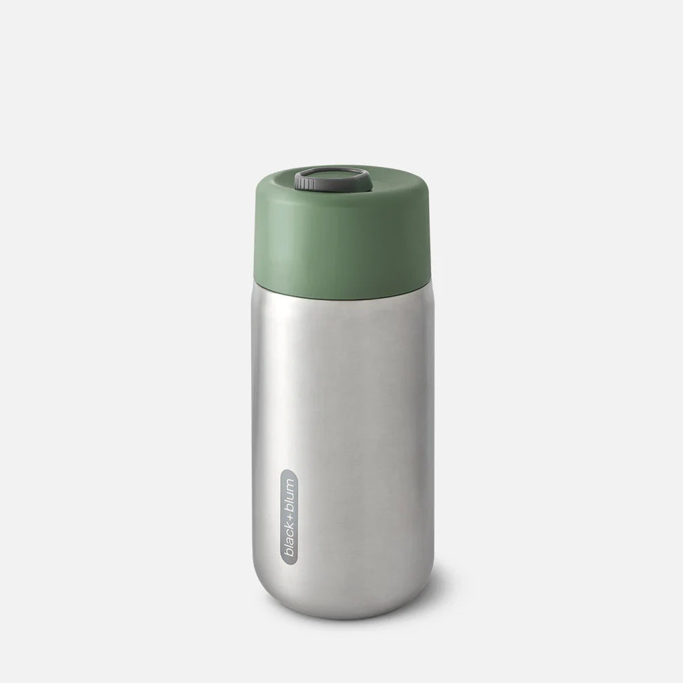 Black+Blum - Insulated Travel Mug - Leak Proof Stainless Steel Travel Cup: Olive Green