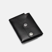 Load image into Gallery viewer, LEMUR Design Travel WALLET: Premium Vegetable Tan Leather in Black
