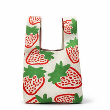 Load image into Gallery viewer, Japanese Knitted Knot Top Bag - Berry Sweet - Tokeii Knit London
