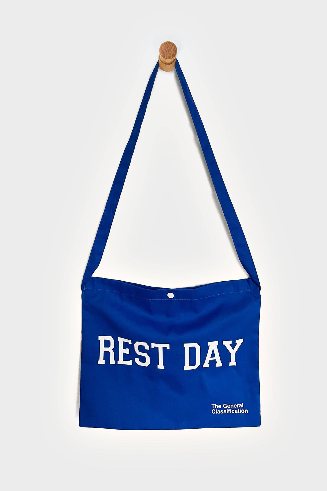 Rest Day Cycling Musette Bag by The General Classification - Blue Cotton