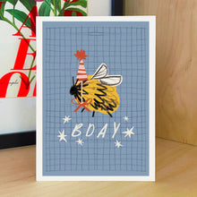 Load image into Gallery viewer, Aimee Mac Illustration - Birthday Bee A6 Card / Bday Card
