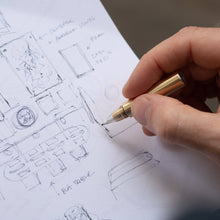 Load image into Gallery viewer, Tom's Studio - The Field Mouse – refillable travel pen: Brass
