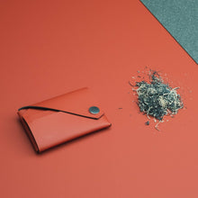 Load image into Gallery viewer, Lemur FOLD red recycled leather wallet
