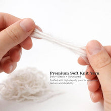 Load image into Gallery viewer, TokeII Knit Studio - Black Stripes - Knitted Knot Top Wrist Bag
