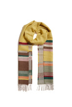 Load image into Gallery viewer, Wallace Sewell Darland scarf in Yellow. 100% Merino Wool - Made in England
