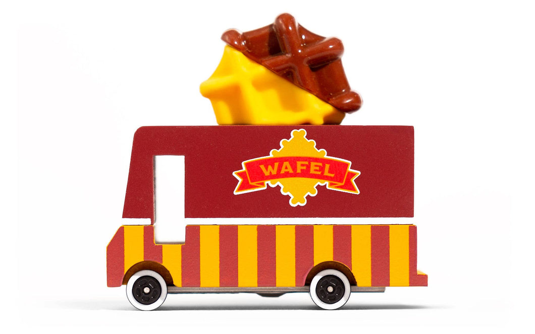 Candyvan Waffle Van - Wooden & Diecast Car by Candylab Toys