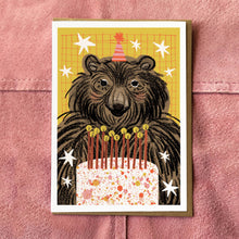 Load image into Gallery viewer, Aimee Mac Illustration - Birthday Bear Card A6
