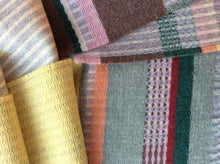Load image into Gallery viewer, Wallace Sewell Darland scarf in Yellow. 100% Merino Wool - Made in England
