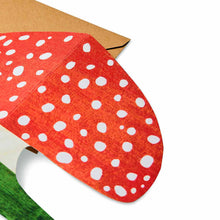 Load image into Gallery viewer, Mortlake Papers - Red Mushroom Shaped Greeting Card
