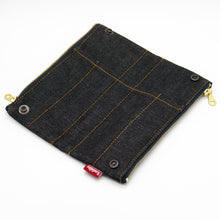 Load image into Gallery viewer, Bendy Pen &amp; Pencil Case in Okayama Denim by Luddite Japan
