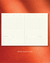 Load image into Gallery viewer, Weekly Planner Notebook / Vita Series - Paprika by Fin Studio

