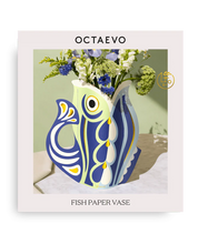 Load image into Gallery viewer, Fish shaped paper vase by Octaevo Barcelona
