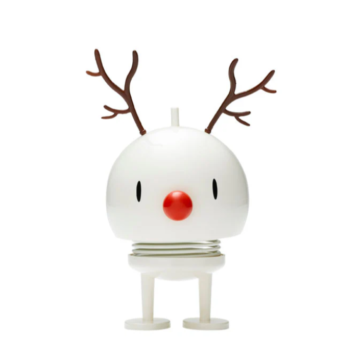 PRE-ORDER! Christmas Special Hoptimist: Reindeer Bimble medium in white