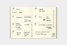 Load image into Gallery viewer, TRAVELER'S notebook refill 007 - Free / Undated Diary (weekly) - passport size
