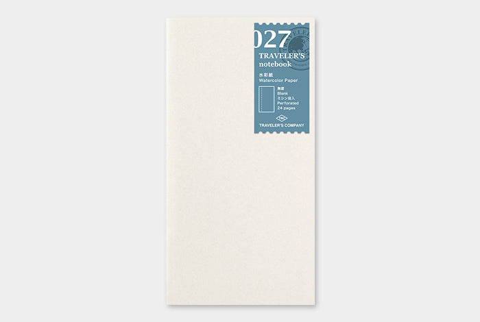 TRAVELER'S Company notebook refill 027 - Watercolour Paper - regular size