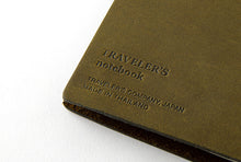 Load image into Gallery viewer, TRAVELER'S notebook - Olive coloured leather - Passport Size
