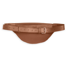 Load image into Gallery viewer, Unisex belt bag / bumbag, tan leather by Carré Royal
