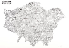 Load image into Gallery viewer, Word Map of London Print
