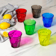 Load image into Gallery viewer, Duralex Picardie Colours 25cl glasses, set of six.
