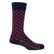 Load image into Gallery viewer, Cotton Rich Socks by Peper Harow England - Pin Polka.  UK Size 6 - 13
