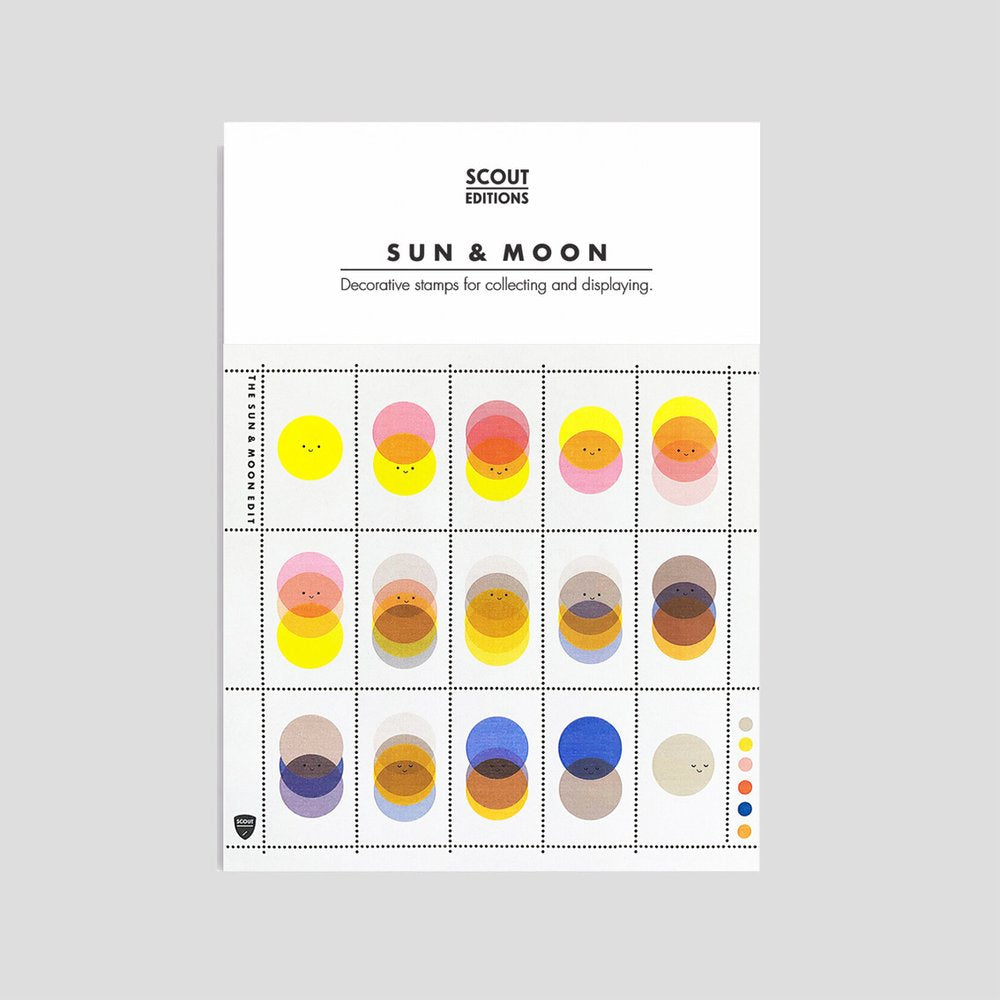 Sun & Moon decorative stamp set by Scout Editions
