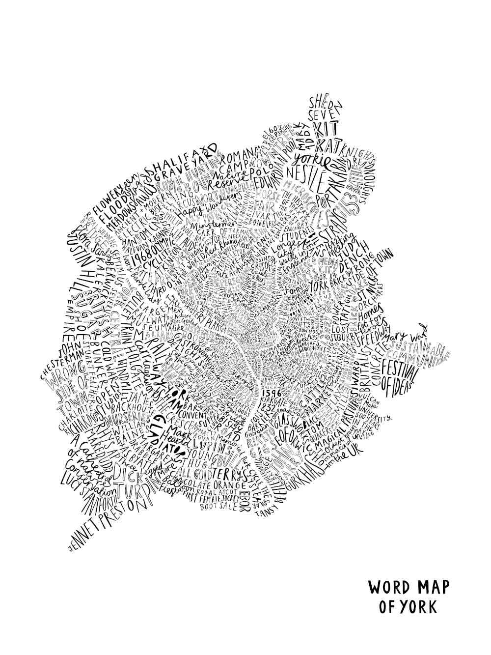 Word Map of York