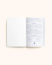 Load image into Gallery viewer, Passport Notes - Mediterranean Blue + White - a set of three by Octaevo Barcelona
